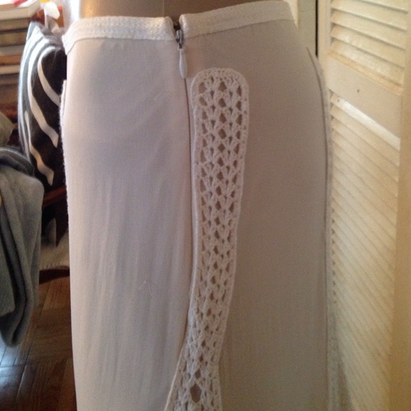 COPY - White Catherine Malandrino Maxi Skirt - Picture 3 of 4